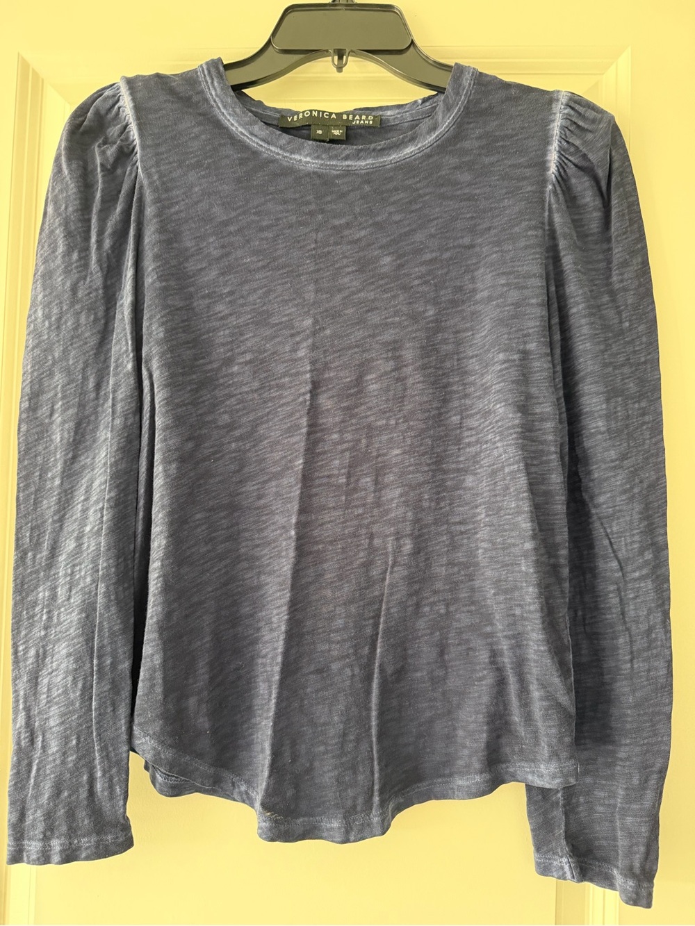 Veronica Beard Navy Long-Sleeve Tee